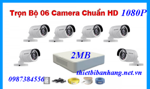 Trọn bộ 7 camera HIKVISION 2MB